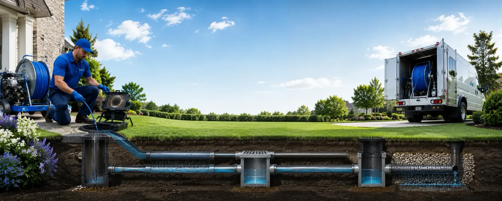 Outdoor drain cleaning information for Thelma, KY